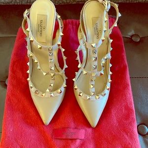 Valentino Rockstud T-Strap Pumps